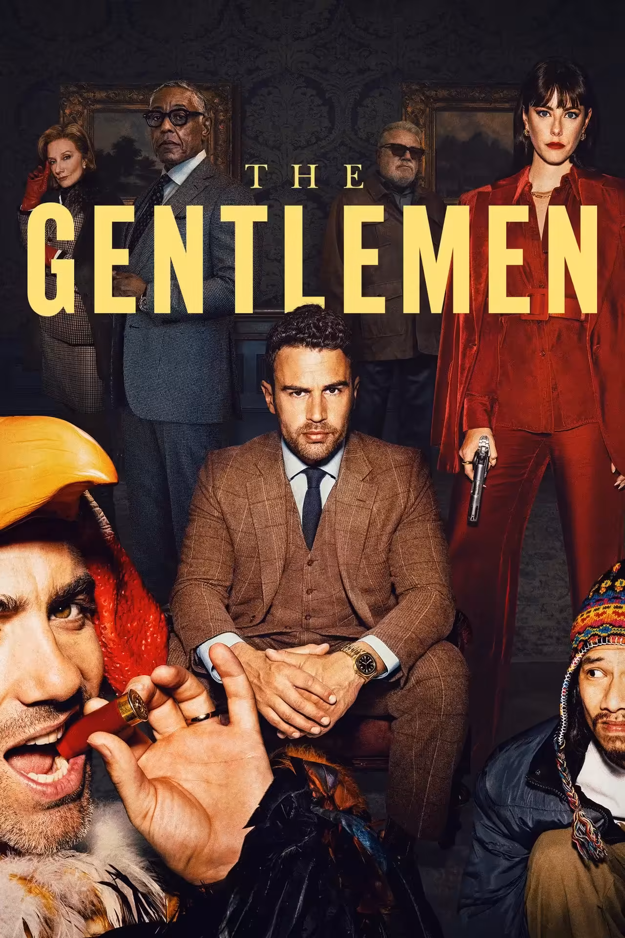 Affiche de la série d’action The Gentlemen avec ses personnages principaux